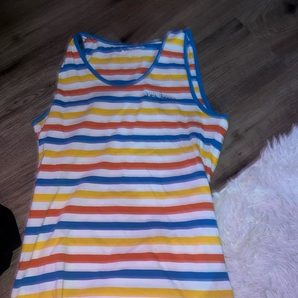 Size medium tank top. From Dutch bros lots of fun colors!